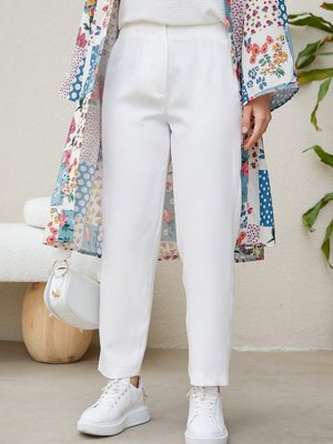 Tiya Beyaz Pantolon