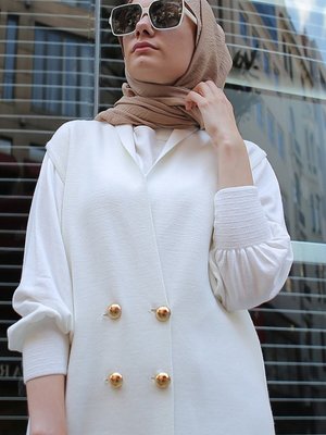 Çelik Örme Triko Kruvaze Yelek