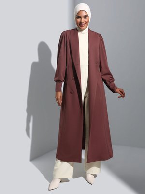 Kapucino Kruvaze Kapama Balon Kollu Kap