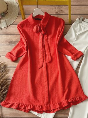 Fırfırlı Tunik Turuncu