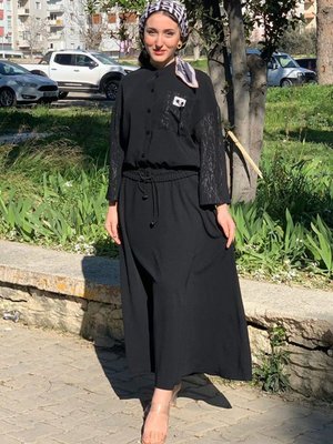 Siyah Etek Ceket İkili Takım Siyah Etek Ceket İkili Takım