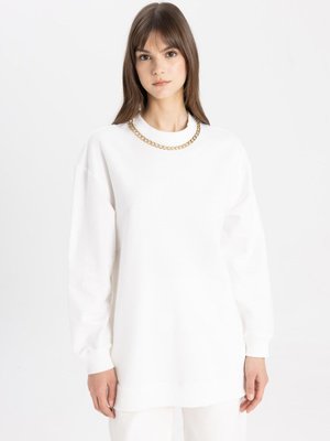 Regular Fit Bisiklet Yaka Sweatshirt Tunik C5879ax24sp