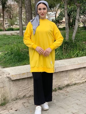 Sarı Soul Puane Basic Kısa Sweat