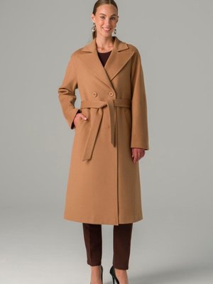 Punto Detaylı Kruvaze Oversize Kaşmir Kaban Kamel K