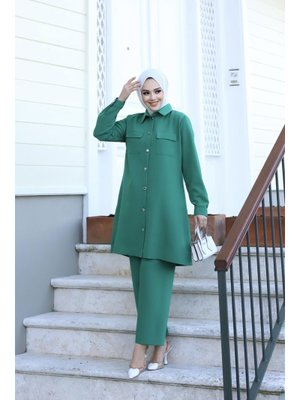Cep Detaylı Yeşil Takım Cep Detaylı Yeşil Takım