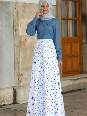 Mavi Beyaz Ada İkili Takım