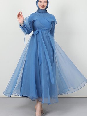 Dilay Abiye Elbise Mavi Dilay Abiye Elbise Mavi
