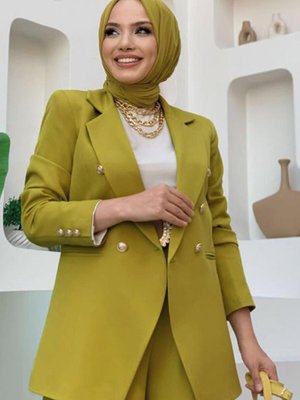 Yeşil (yağ Yeşili) Klasik Pantolonlu Takım T