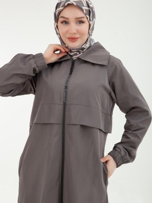 Trend I?mzalı Paraşüt Kumaş Yağmurluk Kap Giy Çık