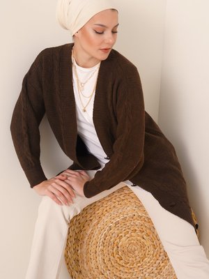 Triko Hırka Kahverengi