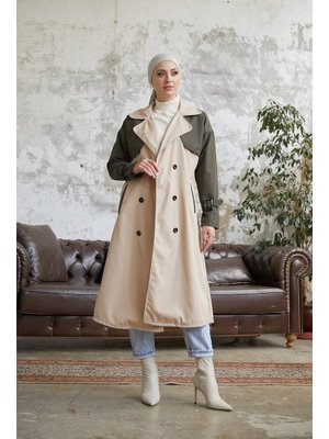 İki Renk Trençkot Haki̇