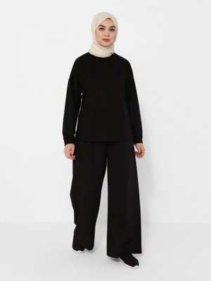 Bluz & Pantolon İkili Takım Siyah Bluz & Pantolon İkili Takım Siyah
