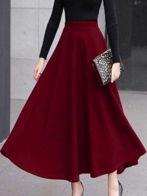 Scuba Kumaş Kloş Etek Scuba Kumaş Kloş Etek