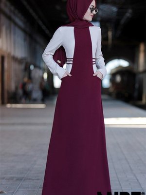 Bordo Ahenk Elbise Bordo Ahenk Elbise