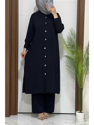 K Siyah Tunik Pantolon Takım