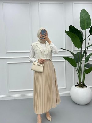 Mini Tüvit Yelek Beyaz Mini Tüvit Yelek Beyaz