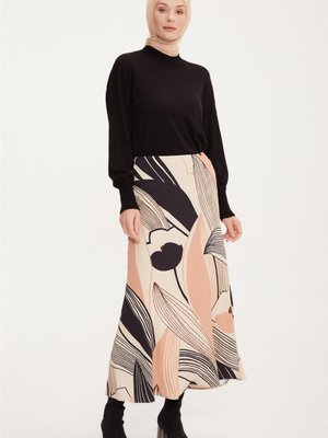 Desenli Uzun Etek Bronz