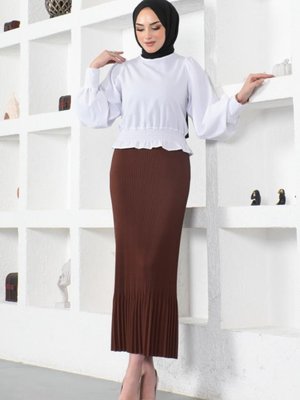 Pi?li?seli? Etek Kahverengi