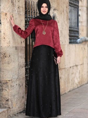 Siyah Menekşe Uzun Etek