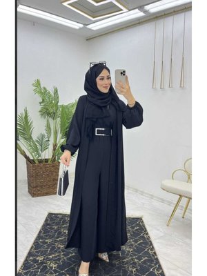 Fulya Kemerli Tulum Premium Abaya Takım