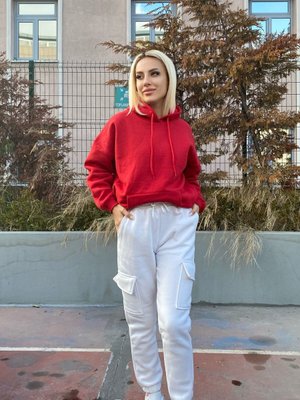 Ekru Kargo Cep Eşofman Altı