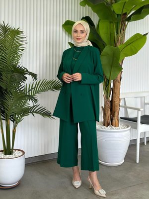 İçi Tulum Ceketli Takım