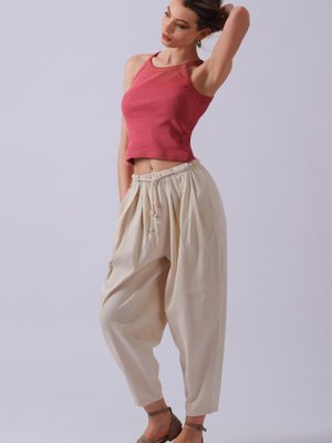 Taş Şalvar Keten Pantolon Taş Şalvar Keten Pantolon