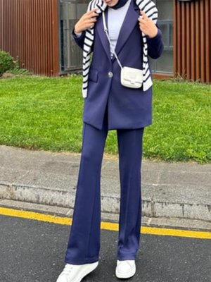 Blazer Ceketli Scuba Takım