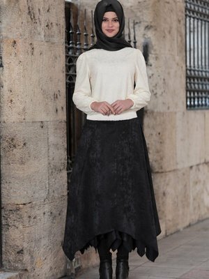 Siyah İdil Uzun Etek