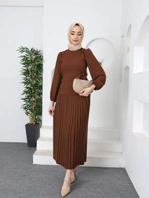 Pilise Etekli Bluz Alt Üst Takım