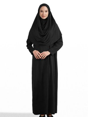 Tek Parça Namaz Elbisesi Boydan Giymeli