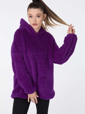 Mor Peluş Sweat Mor Peluş Sweat