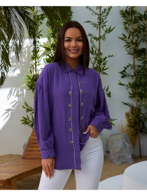 Keten Gömlek Ünü Taşişlemeli