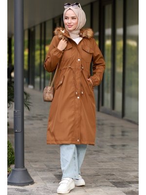 Taba Leon Seyyar Kapüşonlu Mont