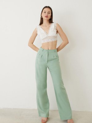 Açık Mint Retro Palazzo Pantolon Açık Mint Retro Palazzo Pantolon