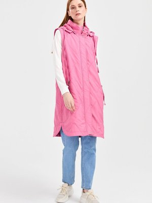 Dik Yaka Yelek Pembe Dik Yaka Yelek Pembe