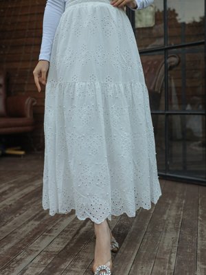 Brode Dantel Fisto İncili Etek