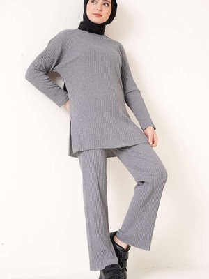 Fitilli Uzun Kol Alt Üst İkili Takım Bluz Pantolon Fitilli Uzun Kol Alt Üst İkili Takım Bluz Pantolon
