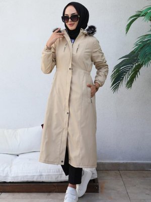 Bel Büzgülü Bondit Kaban Bej