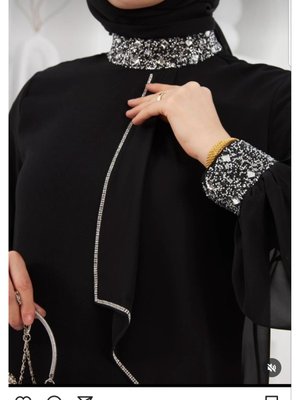 Kadın Tesettür Büyük Beden Abiye Elbise