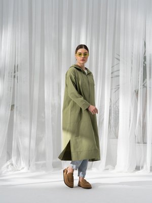 Pamuklu Yazlık Kap Yeşil Bol Kalıp