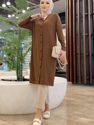 Kahve Bürümcük Hırka