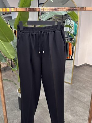 Kumaş Havuç Pantolon Siyah