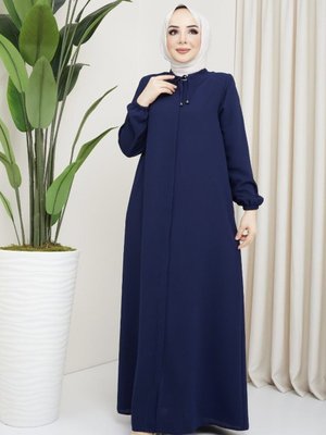 Salaş Kesim Yakası Bağcıklı Ferace