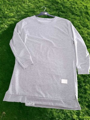 Mevsimlik Bisiklet Yaka İplik Diz Üstü Yırtmaçlı Tunik/sweatshirt Mevsimlik Bisiklet Yaka İplik Diz Üstü Yırtmaçlı Tunik/sweatshirt