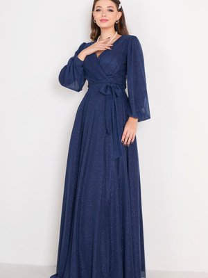 Lacıvert Abiye Elbise