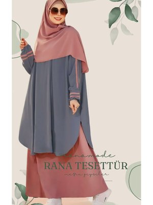 Tesettür Parçalı Çarşaf Hijab Aerobin