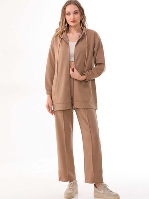 Vizon Alt Üst Ceket Bol Paça Pantolon Spor Takım