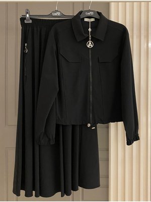 Trend Colombia Kumaş Yazlık Etekli Ceketli Spor Takım