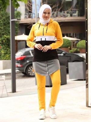 Fermuarlı Parça Pijama Iki Iplik Kumaşı